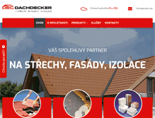Tablet Screenshot of dachdecker.cz